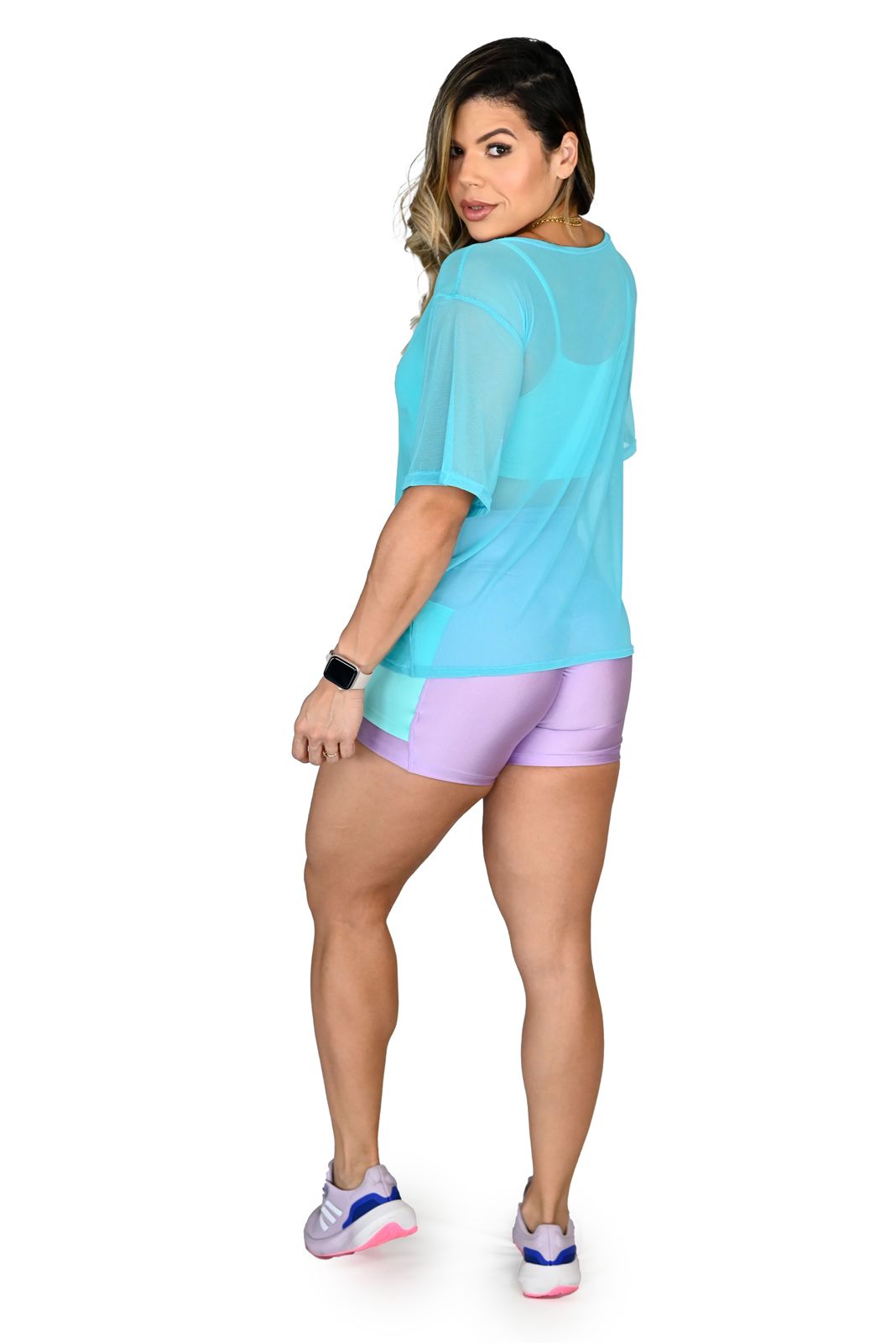 BLUSA DE TULE AZUL
